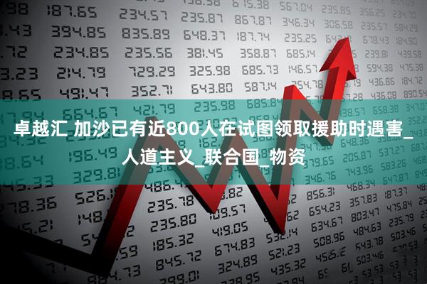 卓越汇 加沙已有近800人在试图领取援助时遇害_人道主义_联合国_物资